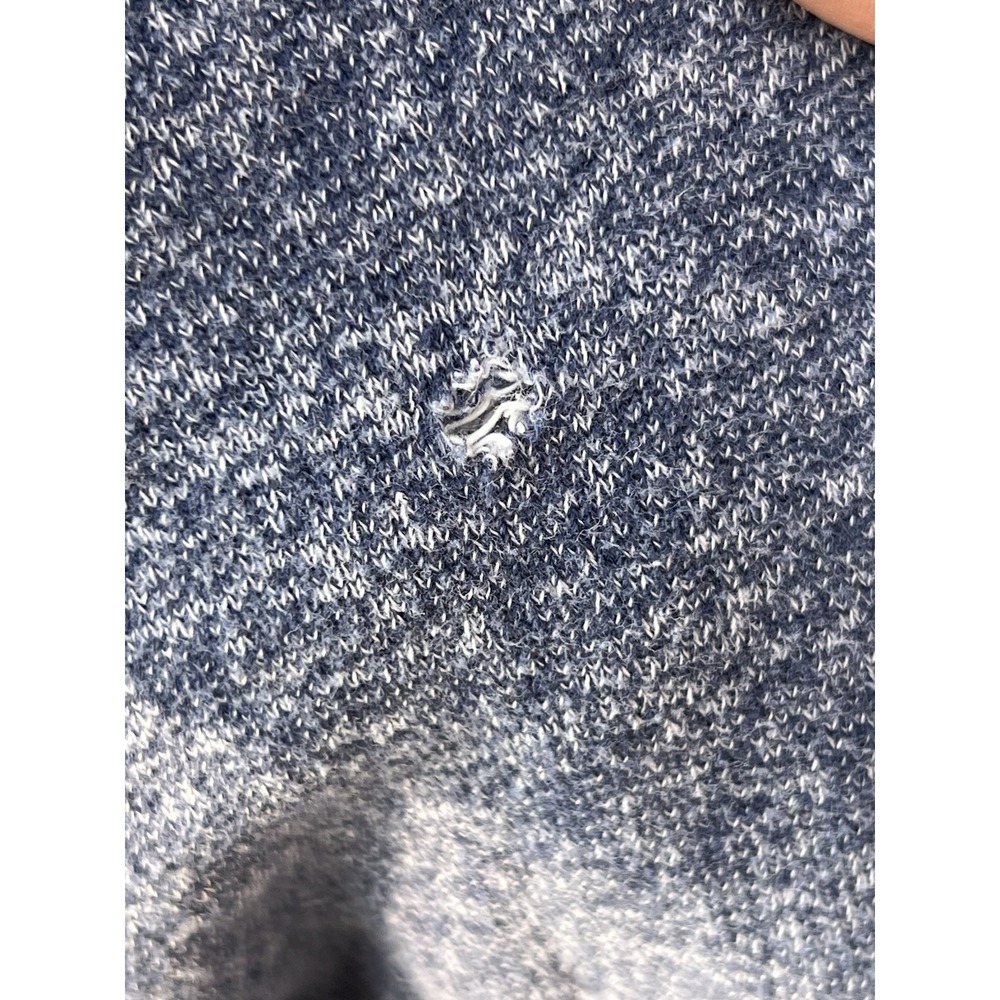 Express Heather‎ Blue Long Sleeve Full Zip Hoodie Sweatshirt Size Large-Flaw - Picture 5 of 5